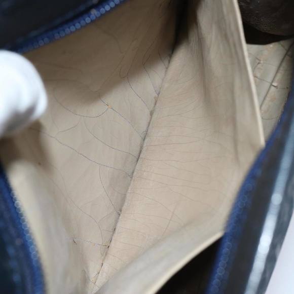 Christian Dior Trotter Canvas Clutch Bag Navy Auth ep4432 - Picture 12 of 16